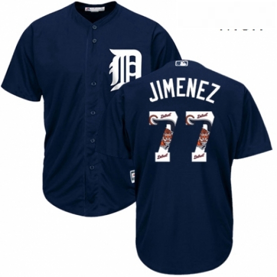 Mens Majestic Detroit Tigers 77 Joe Jimenez Authentic Navy Blue Team Logo Fashion Cool Base MLB Jersey Mens Majestic Detroit Tigers 77 Joe Jimenez Authentic Navy Blue Team Logo Fashion Cool Base MLB Jersey