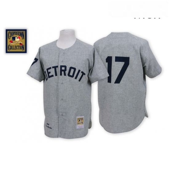 Mens Mitchell and Ness 1968 Detroit Tigers 17 Denny Mclain Authentic Grey Throwback MLB Jersey Mens Mitchell and Ness 1968 Detroit Tigers 17 Denny Mclain Authentic Grey Throwback MLB Jersey