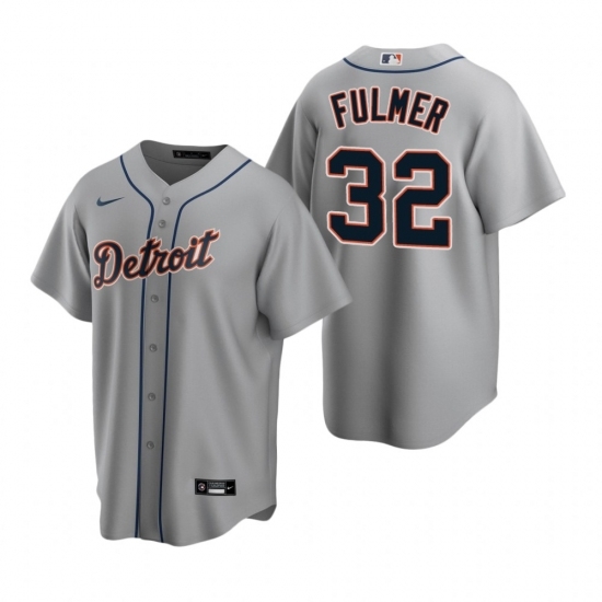 Mens Nike Detroit Tigers 32 Michael Fulmer Gray Road Stitched Baseball Jersey Mens Nike Detroit Tigers 32 Michael Fulmer Gray Road Stitched Baseball Jersey