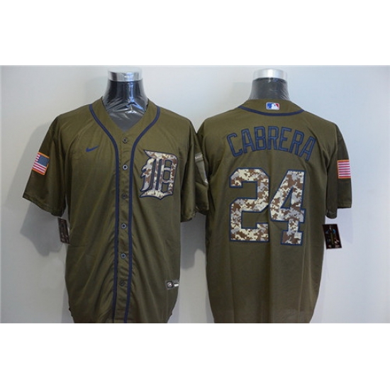 Tigers 24 Miguel Cabrera Olive 2020 Nike Cool Base Jersey Tigers 24 Miguel Cabrera Olive 2020 Nike Cool Base Jersey