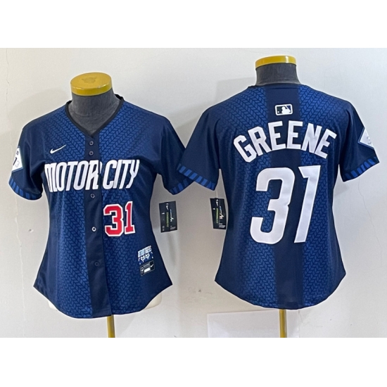 Women Detroit Tigers 31 Riley Greene 2024 Navy City Connect Cool Base Limited Stitched jerseys 3 Women Detroit Tigers 31 Riley Greene 2024 Navy City Connect Cool Base Limited Stitched jerseys 3