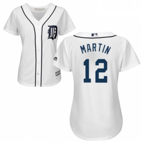 Womens Majestic Detroit Tigers 12 Leonys Martin Authentic White Home Cool Base MLB Jersey Womens Majestic Detroit Tigers 12 Leonys Martin Authentic White Home Cool Base MLB Jersey