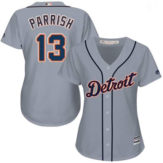Womens Majestic Detroit Tigers 13 Lance Parrish Replica Grey Road Cool Base MLB Jersey Womens Majestic Detroit Tigers 13 Lance Parrish Replica Grey Road Cool Base MLB Jersey