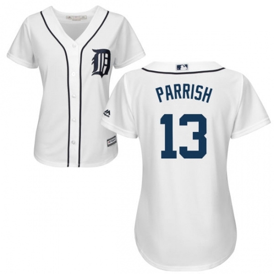 Womens Majestic Detroit Tigers 13 Lance Parrish Replica White Home Cool Base MLB Jersey Womens Majestic Detroit Tigers 13 Lance Parrish Replica White Home Cool Base MLB Jersey