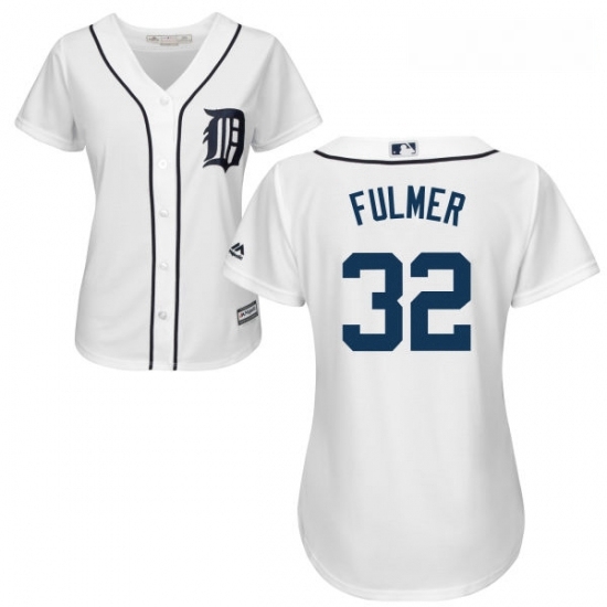 Womens Majestic Detroit Tigers 32 Michael Fulmer Replica White Home Cool Base MLB Jersey Womens Majestic Detroit Tigers 32 Michael Fulmer Replica White Home Cool Base MLB Jersey