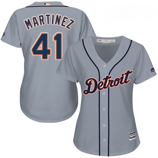 Womens Majestic Detroit Tigers 41 Victor Martinez Authentic Grey Road Cool Base MLB Jersey Womens Majestic Detroit Tigers 41 Victor Martinez Authentic Grey Road Cool Base MLB Jersey
