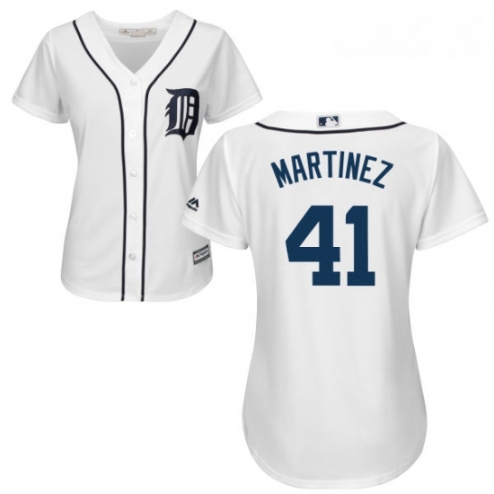 Womens Majestic Detroit Tigers 41 Victor Martinez Authentic White Home Cool Base MLB Jersey Womens Majestic Detroit Tigers 41 Victor Martinez Authentic White Home Cool Base MLB Jersey