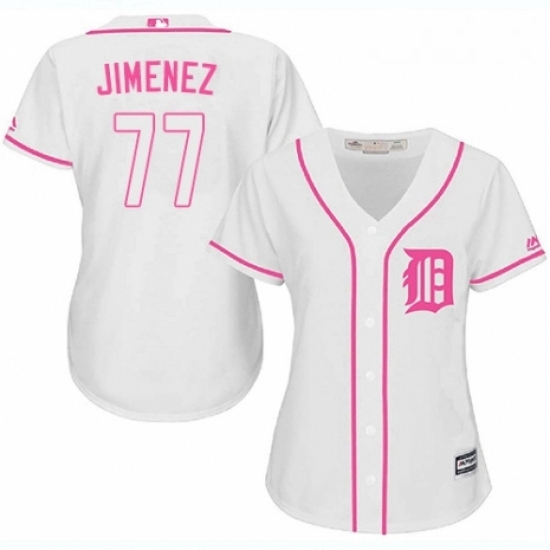Womens Majestic Detroit Tigers 77 Joe Jimenez Replica White Fashion Cool Base MLB Jersey Womens Majestic Detroit Tigers 77 Joe Jimenez Replica White Fashion Cool Base MLB Jersey