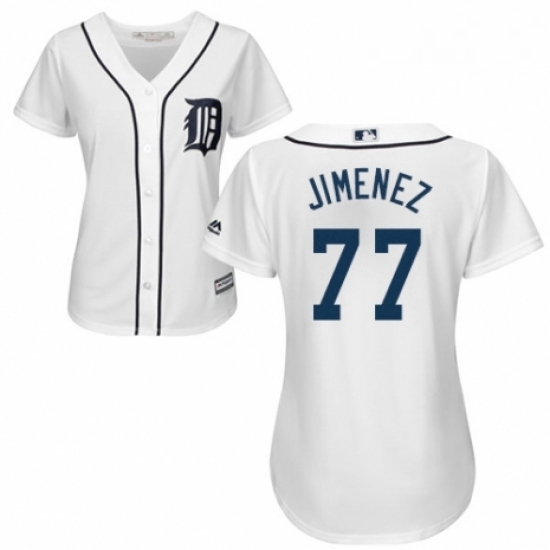 Womens Majestic Detroit Tigers 77 Joe Jimenez Replica White Home Cool Base MLB Jersey Womens Majestic Detroit Tigers 77 Joe Jimenez Replica White Home Cool Base MLB Jersey