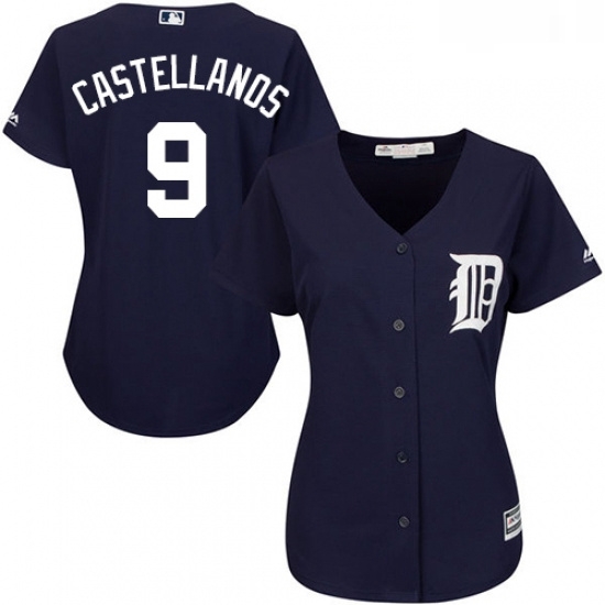 Womens Majestic Detroit Tigers 9 Nick Castellanos Authentic Navy Blue Alternate Cool Base MLB Jersey Womens Majestic Detroit Tigers 9 Nick Castellanos Authentic Navy Blue Alternate Cool Base MLB Jersey