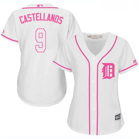 Womens Majestic Detroit Tigers 9 Nick Castellanos Replica White Fashion Cool Base MLB Jersey Womens Majestic Detroit Tigers 9 Nick Castellanos Replica White Fashion Cool Base MLB Jersey