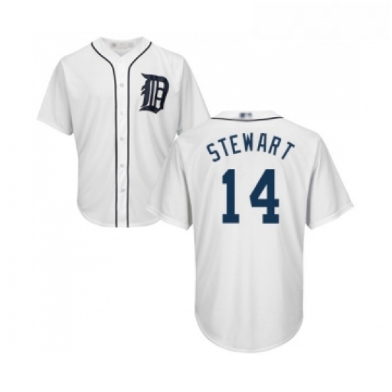 Youth Detroit Tigers 14 Christin Stewart Replica White Home Cool Base Baseball Jersey Youth Detroit Tigers 14 Christin Stewart Replica White Home Cool Base Baseball Jersey