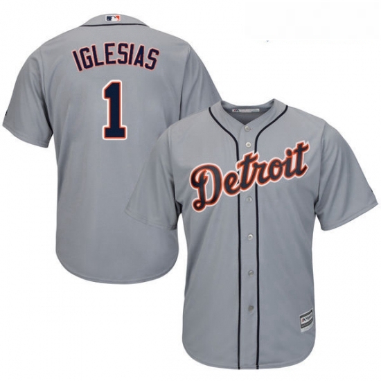 Youth Majestic Detroit Tigers 1 Jose Iglesias Authentic Grey Road Cool Base MLB Jersey Youth Majestic Detroit Tigers 1 Jose Iglesias Authentic Grey Road Cool Base MLB Jersey