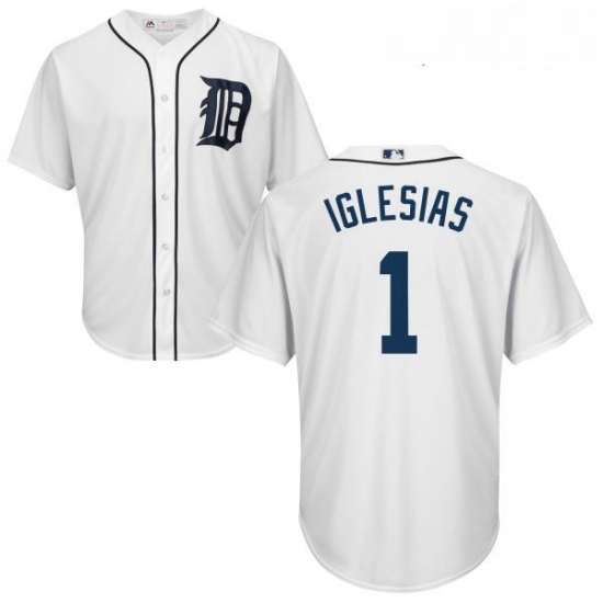 Youth Majestic Detroit Tigers 1 Jose Iglesias Authentic White Home Cool Base MLB Jersey Youth Majestic Detroit Tigers 1 Jose Iglesias Authentic White Home Cool Base MLB Jersey