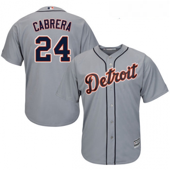 Youth Majestic Detroit Tigers 24 Miguel Cabrera Authentic Grey Road Cool Base MLB Jersey Youth Majestic Detroit Tigers 24 Miguel Cabrera Authentic Grey Road Cool Base MLB Jersey