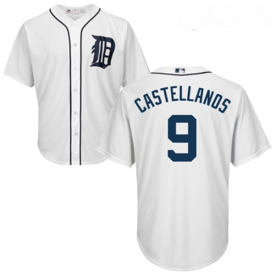 Youth Majestic Detroit Tigers 9 Nick Castellanos Replica White Home Cool Base MLB Jersey Youth Majestic Detroit Tigers 9 Nick Castellanos Replica White Home Cool Base MLB Jersey