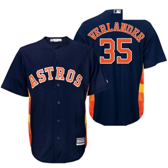 Astros 35 Justin Verlander Navy Cool Base Jersey Astros 35 Justin Verlander Navy Cool Base Jersey