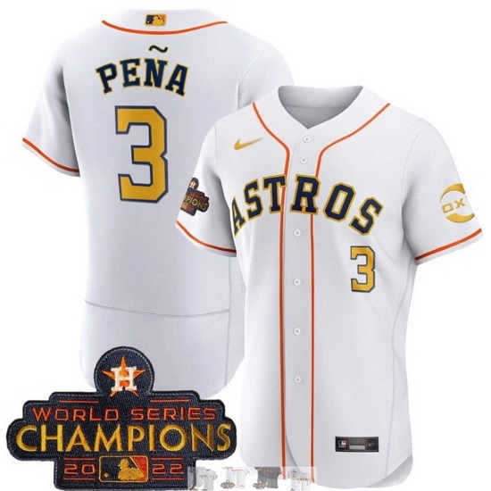 Men Astros Space City 3 Jeremy Pena White Champions Flexbase Jersey Men Astros Space City 3 Jeremy Pena White Champions Flexbase Jersey