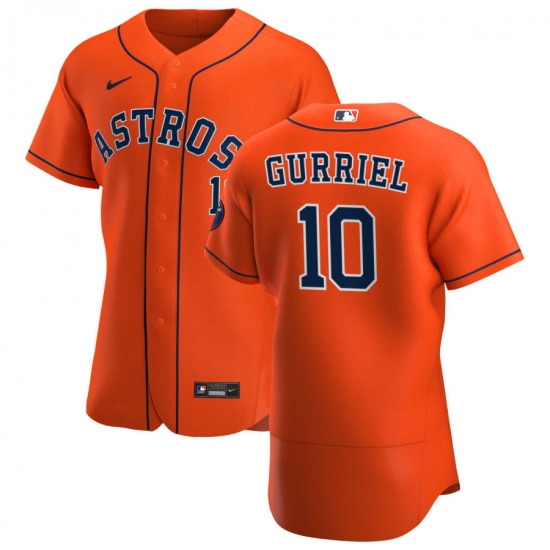 Men Houston Astros 10 Yuli Gurriel Men Nike Orange Alternate 2020 Flex Base Team MLB Jersey Men Houston Astros 10 Yuli Gurriel Men Nike Orange Alternate 2020 Flex Base Team MLB Jersey