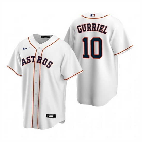 Men Houston Astros 10 Yuli Gurriel White Cool Base Stitched Jersey Men Houston Astros 10 Yuli Gurriel White Cool Base Stitched Jersey