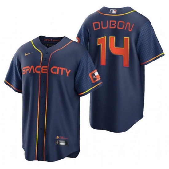 Men Houston Astros 14 Mauricio Dub F3n 2022 Navy City Connect Cool Base Stitched Jersey Men Houston Astros 14 Mauricio Dub F3n 2022 Navy City Connect Cool Base Stitched Jersey