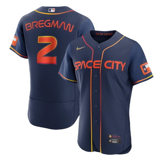 Men Houston Astros 2 Alex Bregman 2022 Navy City Connect Flex Base Stitched Baseball jersey Men Houston Astros 2 Alex Bregman 2022 Navy City Connect Flex Base Stitched Baseball jersey