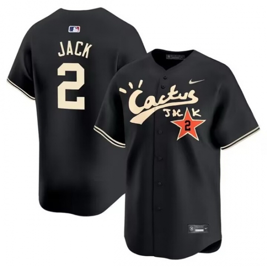 Men Houston Astros 2 David Jack Black Cactus Jack Vapor Premier Limited Stitched Baseball Jersey Men Houston Astros 2 David Jack Black Cactus Jack Vapor Premier Limited Stitched Baseball Jersey