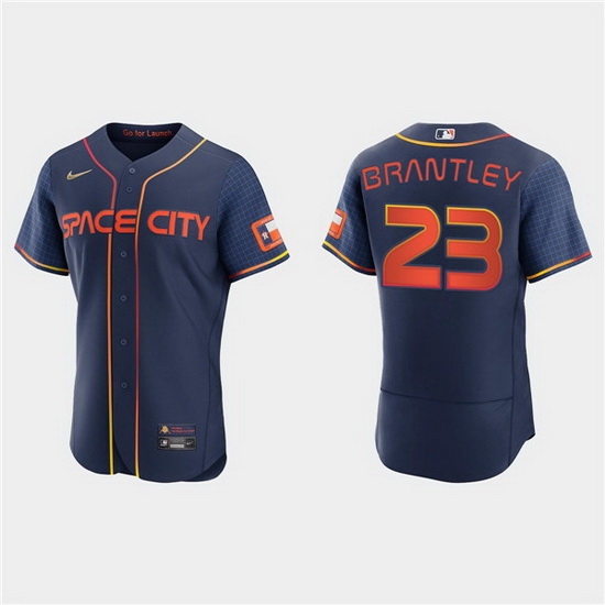 Men Houston Astros 23 Michael Brantley 2022 Navy City Connect Flex Base Stitched Baseball jersey Men Houston Astros 23 Michael Brantley 2022 Navy City Connect Flex Base Stitched Baseball jersey