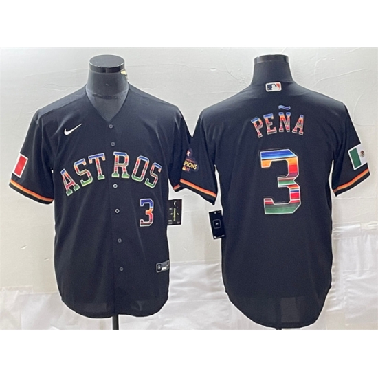 Men Houston Astros 3 Jeremy Pe F1a Black Mexico Cool Base Stitched Baseball Jersey Men Houston Astros 3 Jeremy Pe F1a Black Mexico Cool Base Stitched Baseball Jersey