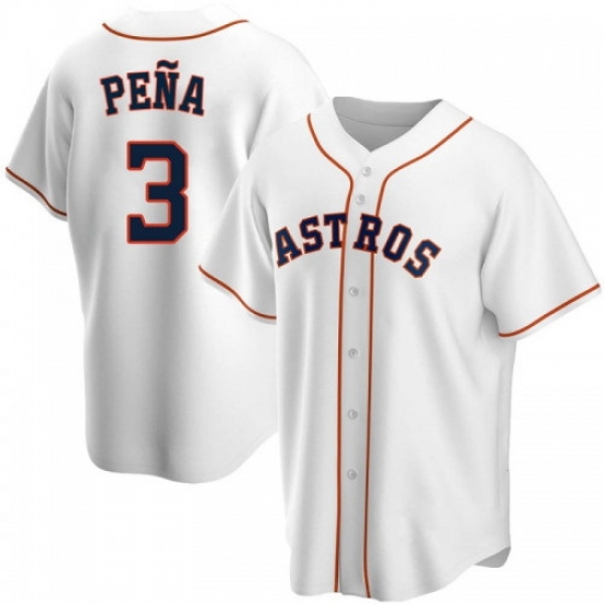 Men Houston Astros 3 Jeremy Pena White Cool Base Stitched Jersey Men Houston Astros 3 Jeremy Pena White Cool Base Stitched Jersey