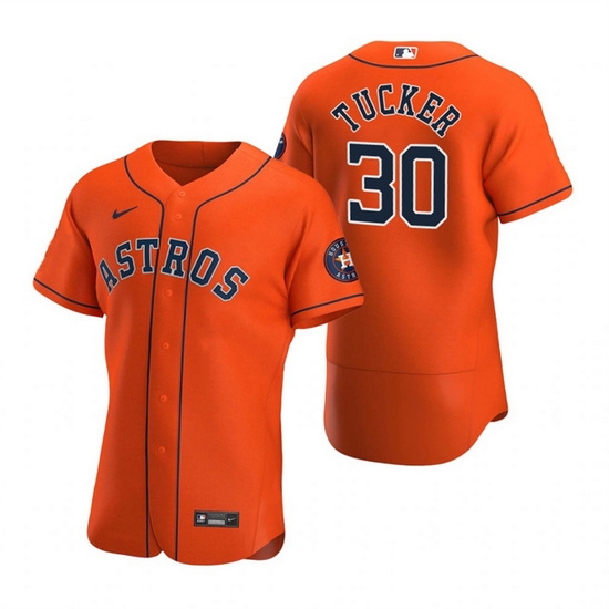 Men Houston Astros 30 Kyle Tucker Orange Flex Base Stitched Jersey Men Houston Astros 30 Kyle Tucker Orange Flex Base Stitched Jersey