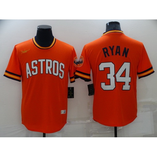 Men Houston Astros 34 Nolan Ryan Orange Cool Base Stitched jersey Men Houston Astros 34 Nolan Ryan Orange Cool Base Stitched jersey