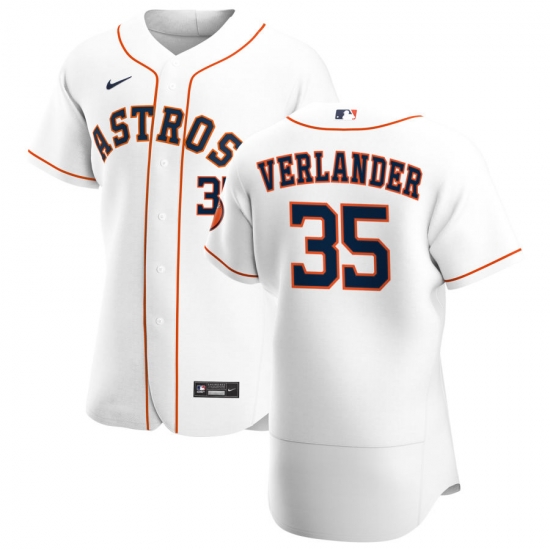Men Houston Astros 35 Justin Verlander Men Nike White Home 2020 Flex Base Player MLB Jersey Men Houston Astros 35 Justin Verlander Men Nike White Home 2020 Flex Base Player MLB Jersey