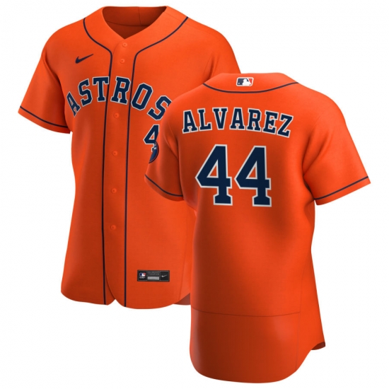 Men Houston Astros 44 Yordan Alvarez Men Nike Orange Alternate 2020 Flex Base Team MLB Jersey Men Houston Astros 44 Yordan Alvarez Men Nike Orange Alternate 2020 Flex Base Team MLB Jersey