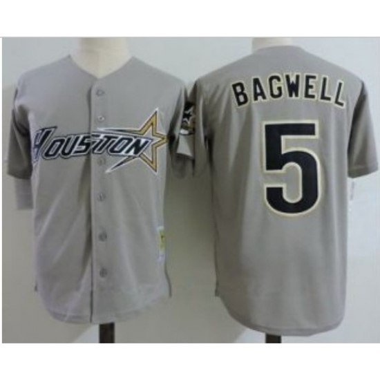 Men Houston Astros 5 Jeff Bagwell Gray throwback Jersey Men Houston Astros 5 Jeff Bagwell Gray throwback Jersey