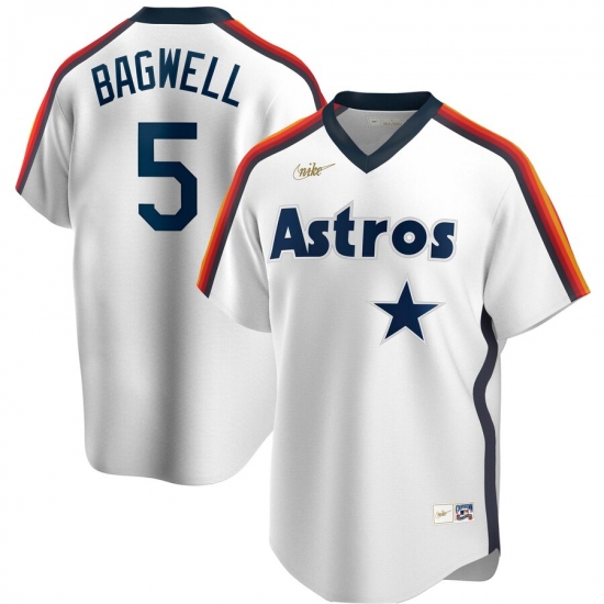 Men Houston Astros 5 Jeff Bagwell Nike Home Cooperstown Collection Logo Player MLB Jersey White Men Houston Astros 5 Jeff Bagwell Nike Home Cooperstown Collection Logo Player MLB Jersey White