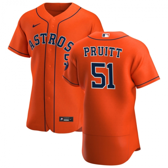 Men Houston Astros 51 Austin Pruitt Men Nike Orange Alternate 2020 Flex Base Team MLB Jersey Men Houston Astros 51 Austin Pruitt Men Nike Orange Alternate 2020 Flex Base Team MLB Jersey