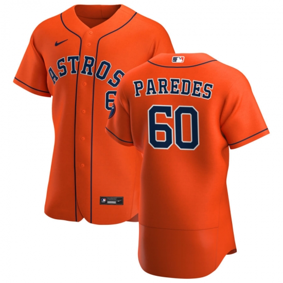 Men Houston Astros 60 Enoli Paredes Men Nike Orange Alternate 2020 Flex Base Team MLB Jersey Men Houston Astros 60 Enoli Paredes Men Nike Orange Alternate 2020 Flex Base Team MLB Jersey