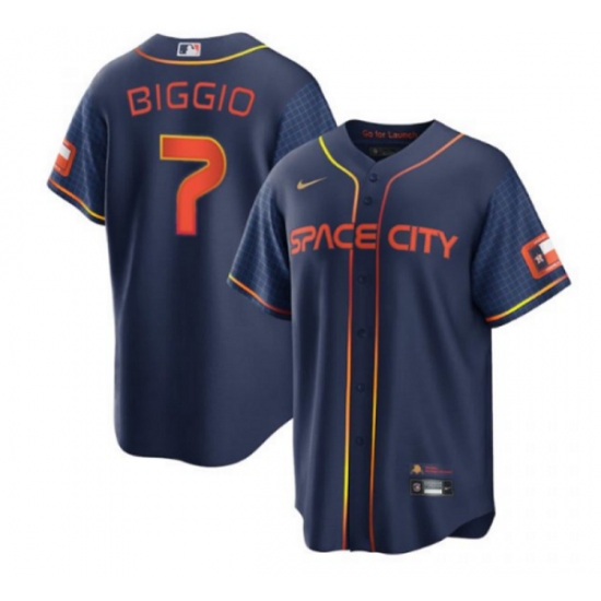 Men Houston Astros 7 Craig Biggio 2022 Navy City Connect Cool Base Stitched jersey Men Houston Astros 7 Craig Biggio 2022 Navy City Connect Cool Base Stitched jersey