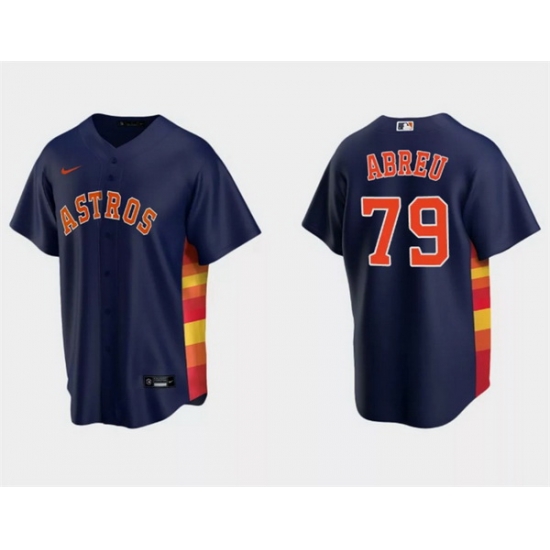 Men Houston Astros 79 Jos E9 Abreu Navy Cool Base Stitched Jersey Men Houston Astros 79 Jos E9 Abreu Navy Cool Base Stitched Jersey