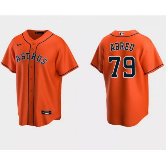 Men Houston Astros 79 Jos E9 Abreu Orange Cool Base Stitched Jersey Men Houston Astros 79 Jos E9 Abreu Orange Cool Base Stitched Jersey