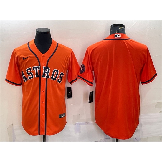 Men Houston Astros Blank Orange With Patch Cool Base Stitched Jersey Men Houston Astros Blank Orange With Patch Cool Base Stitched Jersey