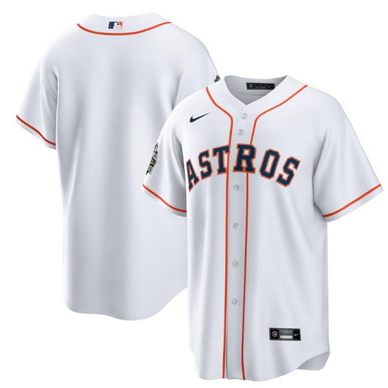 Men Houston Astros Blank White 2022 World Series Home Stitched Baseball Jersey Men Houston Astros Blank White 2022 World Series Home Stitched Baseball Jersey
