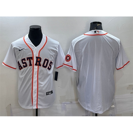 Men Houston Astros Blank White With Patch Cool Base Stitched Jersey Men Houston Astros Blank White With Patch Cool Base Stitched Jersey