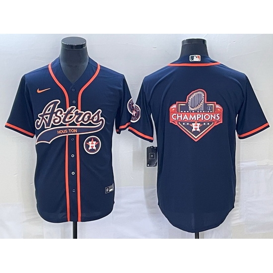 Men Houston Astros Navy Team Big Logo With Patch Cool Base Stitched Baseball Jersey 2 Men Houston Astros Navy Team Big Logo With Patch Cool Base Stitched Baseball Jersey 2