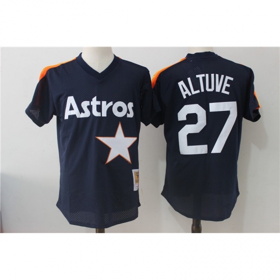 Men Mitchell and Ness 1988 Houston Astros 27 Jose AltuveJose altuve Navy Blue Throwback MLB Jersey Men Mitchell and Ness 1988 Houston Astros 27 Jose AltuveJose altuve Navy Blue Throwback MLB Jersey