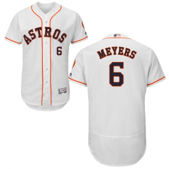 Men Nike Houston Astros Jacob Meyers 6 White Flex Base Home Jersey Men Nike Houston Astros Jacob Meyers 6 White Flex Base Home Jersey