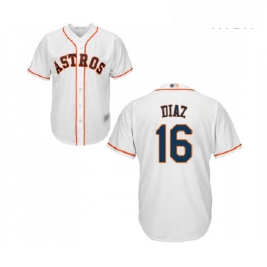 Mens Houston Astros 16 Aledmys Diaz Replica White Home Cool Base Baseball Jersey Mens Houston Astros 16 Aledmys Diaz Replica White Home Cool Base Baseball Jersey