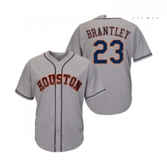 Mens Houston Astros 23 Michael Brantley Replica Grey Road Cool Base Baseball Jersey Mens Houston Astros 23 Michael Brantley Replica Grey Road Cool Base Baseball Jersey