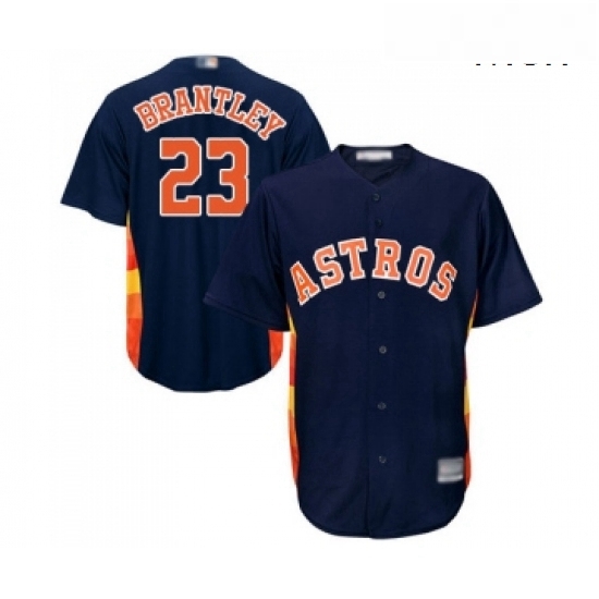 Mens Houston Astros 23 Michael Brantley Replica Navy Blue Alternate Cool Base Baseball Jersey Mens Houston Astros 23 Michael Brantley Replica Navy Blue Alternate Cool Base Baseball Jersey